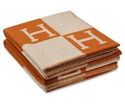 hermes plaid blanket